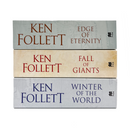 Ken Follett Century Trilogy – 3 Book Collection Set | Fall of Giants, Winter of the World & Edge of Eternity | Historical Fiction Series