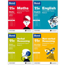 Bond 11+ English, Maths, Verbal Reasoning & Non-Verbal Reasoning 4 Books Set Ages 10-11+ Inc Assessment and Tests Book 2