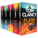 Tom Clancy 5 Books Collection Set – Flash Point, Sum of All Fears & Military Thriller Collection