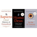 Yuval Noah Harari 3 Books Collection Set – Sapiens, Homo Deus & 21 Lessons for the 21st Century | Bestselling History, Future & Society Books