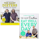 Hairy Dieters Make It Easy & Eat Well Every Day 2 Book Set by The Hairy Bikers – Healthy Everyday Recipes Collection