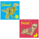 Fun Origami for Children 2 Book Set by Mari Ono – Dino & Pets Craft Activity Books