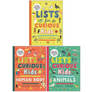 Lists for Curious Kids 3 Book Collection Box Set – Human Body, Animals & More | Educational Fact Books for Children by Tracey Turner & Rachel Delahaye