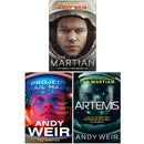 Andy Weir Collection 3 Books Set (The Martian, Artemis & Project Hail Mary)
