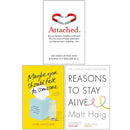 Attached, Maybe You Should Talk to Someone & Reasons to Stay Alive 3 Book Set – Mental Health & Relationships Collection