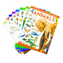 Universal Knowledge Library Animals & Nature 8 Book Collection Set – Dinosaurs, Oceans, Volcanoes & Educational Science Learning Books