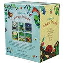 Peep Inside 6 Books Collection Box Set by Usborne | Lift-the-Flap Board Books for Babies & Toddlers (Zoo, Animal Homes, Night Time, Dinosaurs, Garden & Farm)