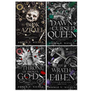 Gods and Monsters Series 1-4 Books Collection Set By Amber V. Nicole (The Book of Azrael, The Throne of Broken Gods, The Dawn of the Cursed Queen and The Wrath of the Fallen)