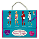 Usborne Sticker Dolly Dressing Fashion Designer Activity Pack – 4 Books, Over 550 Stickers - Spring, Summer, Autumn & Winter Fashion Collections, Children's Activity Gift