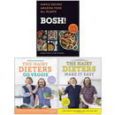 BOSH! Simple Recipes & Hairy Dieters Go Veggie + Make It Easy 3 Book Set – Healthy & Easy Cooking Collection