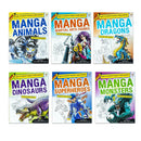 Step by Step Guide to Draw Manga & Anime for Beginners 6 Books Collection Set – Animals, Dragons, Monsters & Superheroes Drawing Books