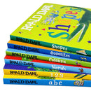 Roald Dahl Early Learning Pre-School 6 Baby Board Books Collection Set(Shapes, Words, Colours, Opposites, ABC & 123)