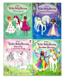 Usborne Sticker Dolly Dressing Unicorns Pack – 3 Sticker Books and Colouring Book, Over 400 Stickers, 24 Pages to Colour, Unicorn Activity Gift for Children