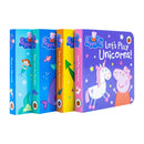 Peppa's Magical Creatures Little Library 4 Story Books Collection Box Set mermaids, unicorns, narwhals, dragons