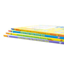 Children Usborne Educational Workbooks 4 Books Set (Addition & Subtraction, Times Tables, Telling the Time, Multiplying Dividing)