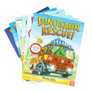 Penny Dales Dinosaurs Series 6 Books Set With a Free Stories Audio Book! - Dinosaur Dig!, Dinosaur Zoom!, Dinosaur Rocket!, Dinosaur Pirates!, Dinosaur Farm! & Dinosaur Rescue! | Kids Picture Books