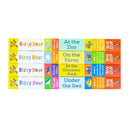 Bizzy Bear Find & Follow Series 4 Books Set (At The Zoo, On The Farm, At The Dinosaur Park, Under The Sea)