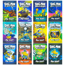 Dog Man Series 1–12 Books Collection Set by Dav Pilkey – Dog Man, Unleashed, Fetch-22 & Fun Graphic Adventure Collection for Kids