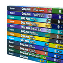 Dog Man Series 1-12 Books Collection Set By Dav Pilkey (Dog Man, Unleashed, Tale Of Two Kitties, Dog Man and Cat Kid, Lord of The Fleas, Brawl of The Wild, For Whom The Ball Rolls, Fetch-22 &amp; More)