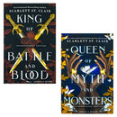 Adrian X Isolde Series Collection 2 Books Set By Scarlett St Clair (King of Battle and Blood, Queen of Myth and Monsters)