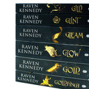 The Plated Prisoner Series By Raven Kennedy 6 Books Collection Set (Gild, Glint, Gleam, Glow, Gold and Goldfinch)