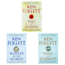 Ken Follett Century Trilogy – 3 Book Collection Set | Fall of Giants, Winter of the World & Edge of Eternity | Historical Fiction Series