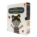 Usborne Baby’s Very First Black & White Books – 4 Board Book Set | High Contrast Newborn Baby Books (Animals, Hello!, Outdoors, Bedtime)