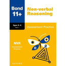 Bond 11+ Maths English Verbal Non-Verbal Reasoning Assessment Practice 5-6 years 4 Books Set (Bond Assessment Papers)