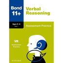 Bond 11+ Maths English Verbal Non-Verbal Reasoning Assessment Practice 5-6 years 4 Books Set (Bond Assessment Papers)