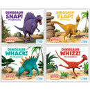 Dinasour Books, World of Dinosaur Roar Book Series - Kids Book Collection Set 5 - 8 (Dinosaur Snap, Dinosaur Flap, Dinosaur Whack &amp; Dinosaur Whizz)