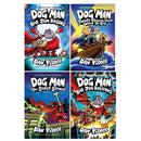 Dog Man Series 11-14 Collection 4 Books Set By Dav Pilkey (Twenty Thousand Fleas Under the Sea, The Scarlet Shedder, Big Jim Begins, Big Jim Believes)