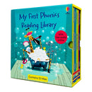 Usborne My First Phonics Reading Library – 12 Book Box Set with Free Audio | Phonics Readers for Kids Age 3+ Early Learning