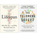 Lifespan and The Telomere Effect 2 Books Set by David Sinclair and Elizabeth Blackburn