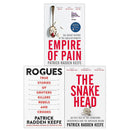 Patrick Radden Keefe 3 Books Collection Set (Rogues, The Snakehead, Empire of Pain)