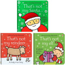 That’s Not My Christmas Collection Usborne Touchy-Feely 3 Books Set by Fiona Watt & Rachel Wells – Santa, Reindeer & Elf Touch-and-Feel Christmas Collection for Kids