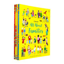 Usborne All About Feelings Friends and Families 4 Books Collection Set – Educational Learning Collection for Kids