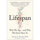 Lifespan and The Telomere Effect 2 Books Set by David Sinclair and Elizabeth Blackburn