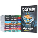 Dog Man Series 10 Books Collection Set by Dav Pilkey Mothering Heights, Grime and Punishment, Fetch-22, For Whom the Ball Rolls, Brawl of The Wild