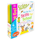 Get Set Go Skills for School 4 Wipe Clean Books Set Plus one Pen (Ages 4-7) (Computing and coding, Know your Numbers, Know Your Grammar & Science)