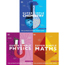 DK Super Simple Study Guide 3 Book Set – Maths, Chemistry & Physics Revision Collection